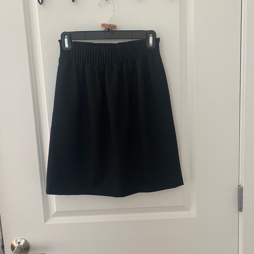 J.Crew Black Wool Blend Sidewalk Skirt